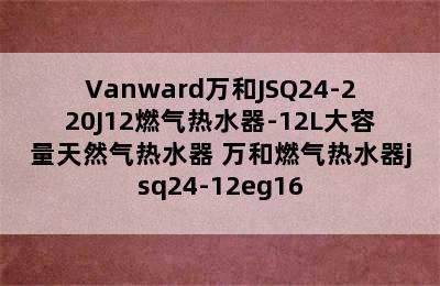 Vanward万和JSQ24-220J12燃气热水器-12L大容量天然气热水器 万和燃气热水器jsq24-12eg16